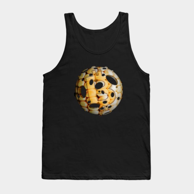 Bitcorn Moon - funny BTC corn moon Tank Top by Biped Stuff